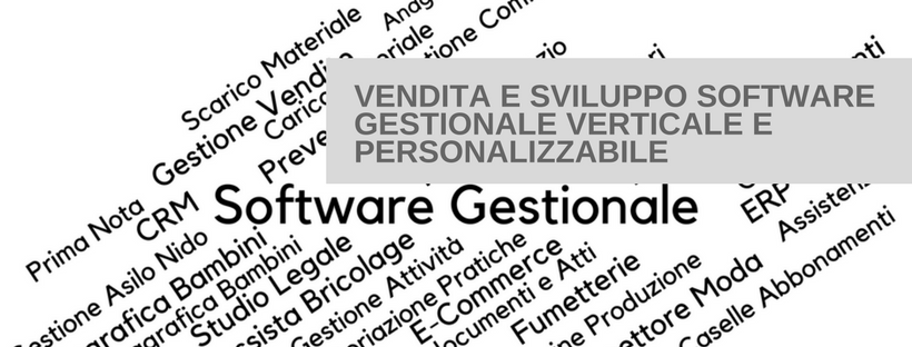 Sviluppo e vendita di software gestionali verticali