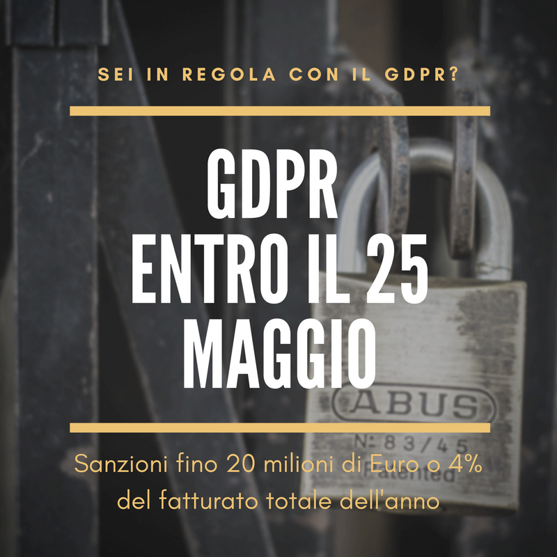 Nuovo Regolamento Europeo sulla protezione dei dati personali (GDPR), che introduce importanti novità in materia.